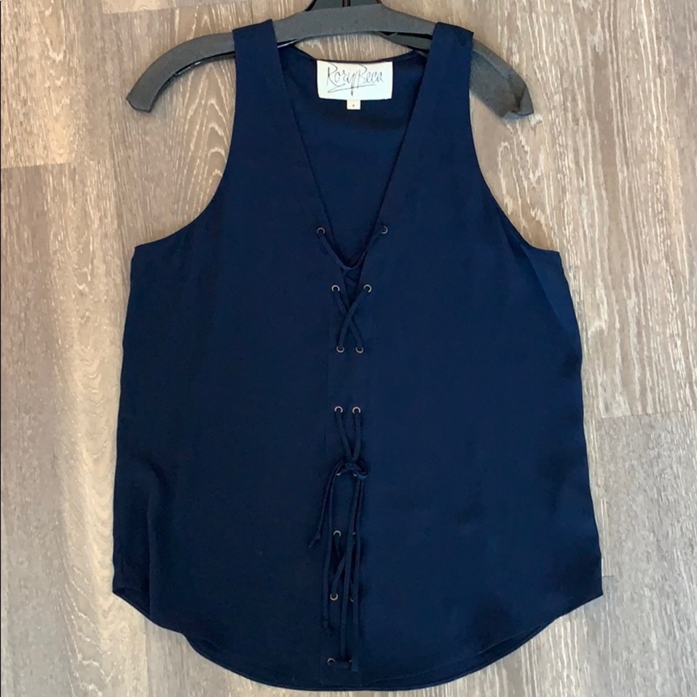 Silk Sleeveless Top with adjustable string